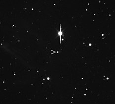 (624) Hector, troyen de Jupiter, a = 5,22 ua, L ~ 370 km (image amateur, 2009).
