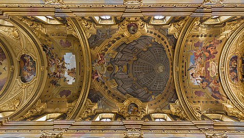 Ceiling or the Jesuit Church, Vienna