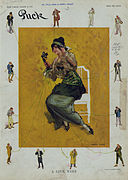 ‎ Puck magazine August 8, 1914, painted by Modest Stein