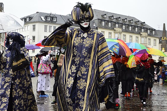 A Venetian carnival mask