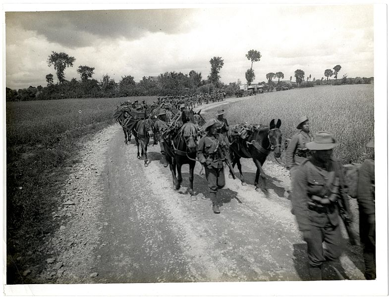 File:A scene on a country road in France (near Merville). Photographer- H. D. Girdwood. (13874076525).jpg