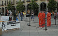 Action d'Amnesty International contre le camp de Guantanamo