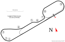 Adelaide International Raceway (Австралия) трек map.svg