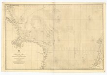 Admiralty Chart No 2182 The North Sea sheet II, surveyed by Captains Hewett and Washington Admiralty Chart No 2182 The North Sea, sheet II from Orfordness to Flamborough and Scheveningen to the Texel. Surveyed by Captains Hewett and Washington R.N. in H.M. SS Fairy and Blazer. RMG L1211, Published 1853.tiff