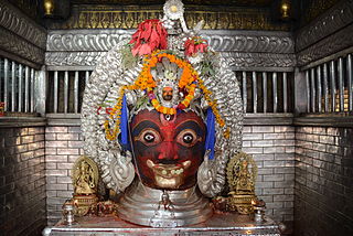 Akash Bhairav is one of the different forms of Bhairava. He is known as King Yalambar in History of Nepal, as Barbarika in Mahabharata and Āaju meaning First King in NepalBhasa.