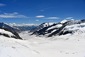 Glacier D'aletsch: Géographie, Protection environnementale, Événements