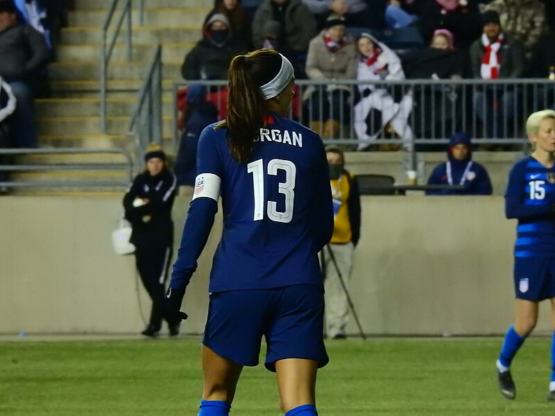 File:Alex Morgan USA vs Japan 2019 SheBelieves Cup 2.jpg