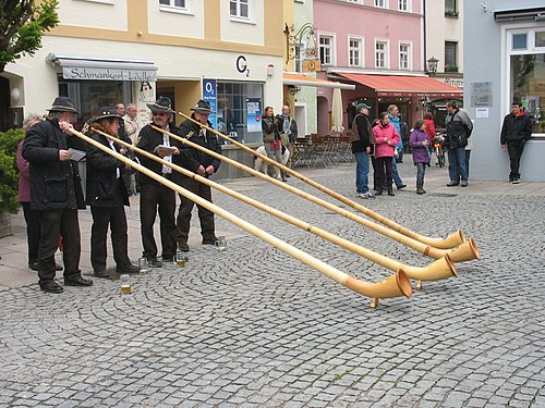 Alphorn players in Germany