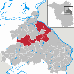 Amt Barnim-Oderbruchs läge i Landkreis Märkisch-Oderland, Brandenburg.