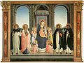 „Marija su Jėzumi ir šventieji“ (1424–30, San Domenico vienuolynas, Fjezolė)