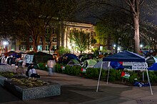 Encampement at the University of Minnesota, May 1, 2024 Anti-war protest encampment, University of Minnesota in Minneapolis (53694123446).jpg