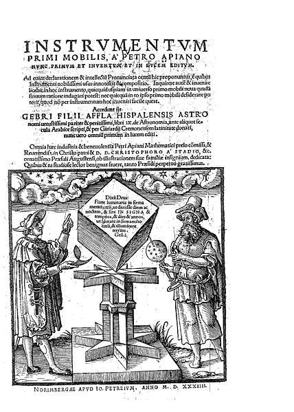 File:Apian, Peter – Instrumentum primi mobilis, 1534 – BEIC 1211241.jpg