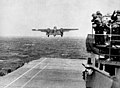 B-25 taking off for Doolittle Raid