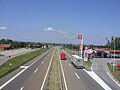 La E75 (Autoroute serbe A1) près de Aleksinac en Serbie