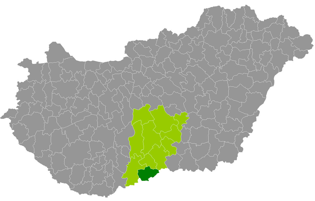 bácsalmás térkép Bácsalmás District   Wikipedia bácsalmás térkép
