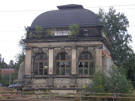 Bahnhof Gößnitz Gleisseite