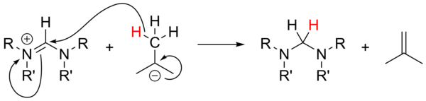 Reduction of formamidinium salts with tert-butyllithium Basebutyllithium.png