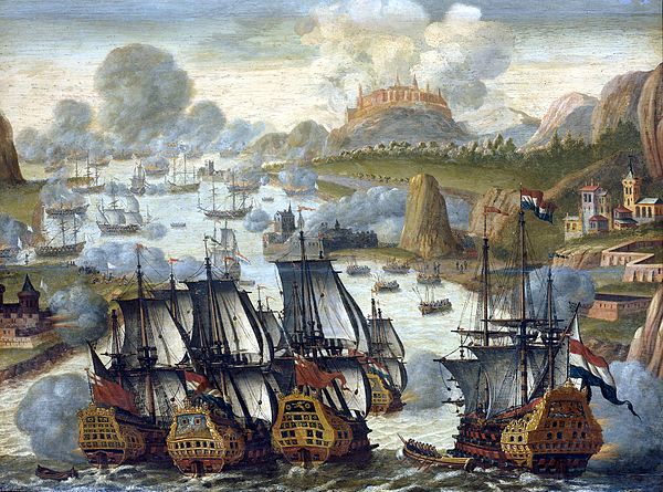 The Battle of Vigo Bay. Anonymous