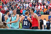 Deutsch: Beachhandball Europameisterschaften 2019 (Beach handball Euro); Tag 6: 7. Juli 2019 – Männerfinale, Dänemark-Norwegen 2:0 (25:18, 19:16) English: Beach handball Euro; Day 6: 7 July 2019 – Men's Final – Denmark-Norway 2:0 (25:18, 19:16)