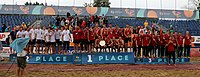 Deutsch: Beachhandball Europameisterschaften 2019 (Beach handball Euro); Tag 6: 7. Juli 2019 – Siegerehrungen English: Beach handball Euro; Day 6: 7 July 2019 – Medal ceremony