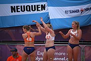 Deutsch: Beachhandball bei den Olympischen Jugendspielen 2018; Tag 5, 10. November 2018; Mädchen, Hauptrunde - Chinese Taipei (Taiwan)-Niederlande 1:2 English: Beach handball at the 2018 Summer Youth Olympics at 11 October 2018 – Girls Main Round – Chinese Taipei (Taiwan)-Netherlands 1:2