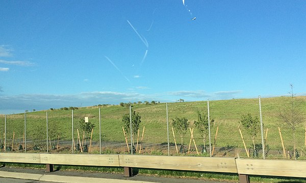 The Pennsylvania Avenue Landfill in 2017, prior to the park's establishment