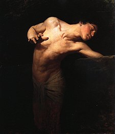 Narcissus oil painting by Benczúr