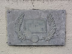 Plaque commémorative du 5 mars 1814.