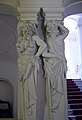 Männliches und weibliches Atlanten-Paar des Neubarock (Treppenhaus der Staats- und Stadtbibliothek Augsburg, errichtet 1893)