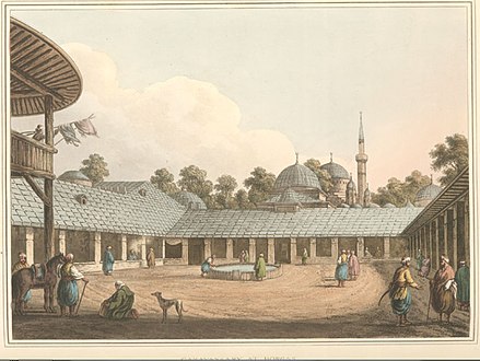 Кервансараят, носещ името на Мехмед паша в Люле Бургаз