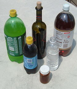 Beberapa jenis botol