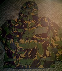 Smock of British military NBC suit in Disruptive Pattern Material. British Military NBC Protective.jpg