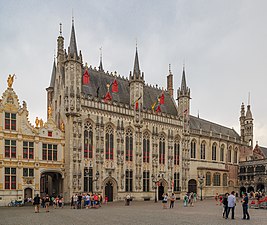 Town Hall, Bruges, Belgium, unknown architect, 1376-1420[142]