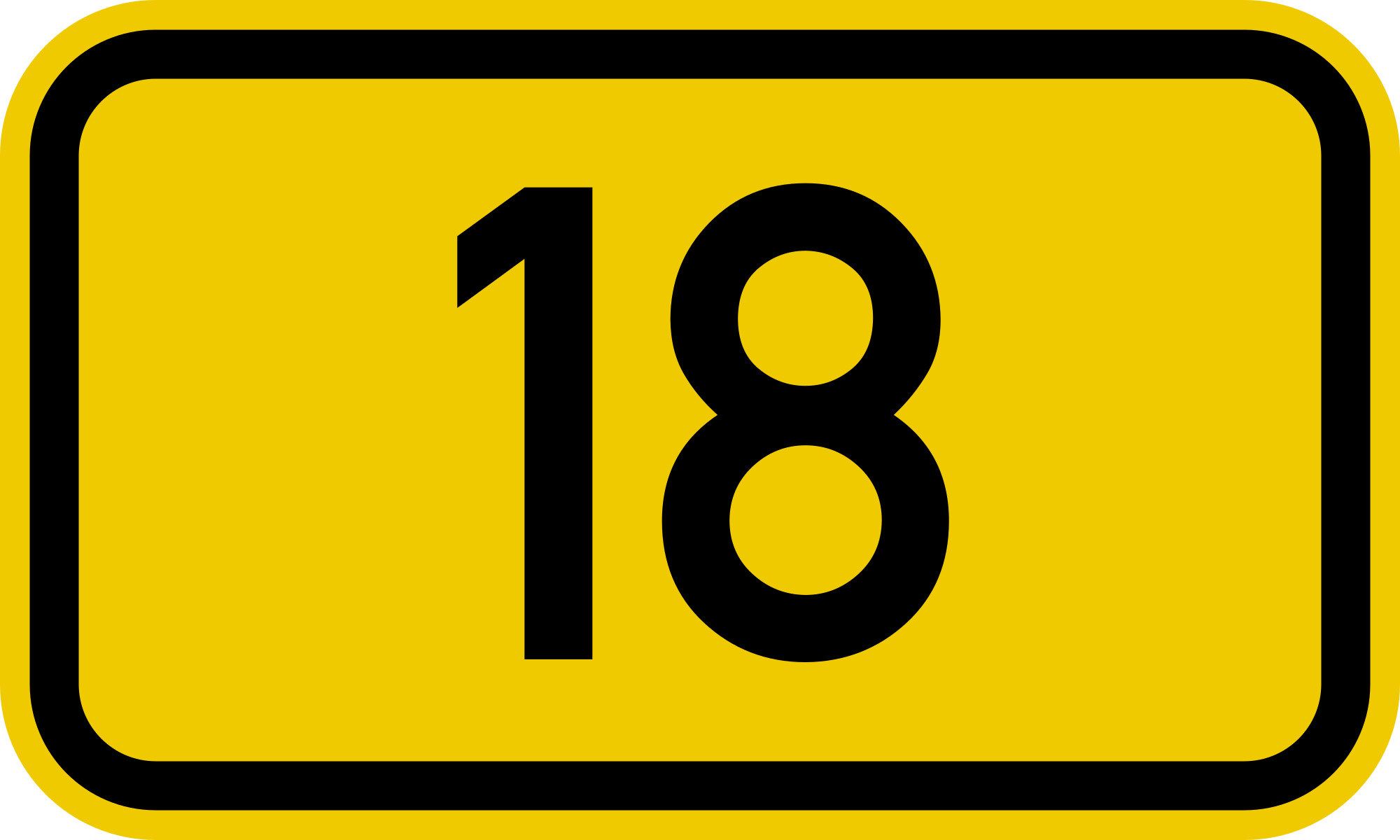 Datei Bundesstrasse 18 Number Svg Wikipedia