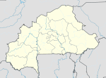 Kaya på en karta över Burkina Faso