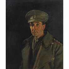 Portrait of Captain Wood of Royal Inniskilling Fusiliers painted by Sir William Orpen in 1919 CAPTAIN WOOD OF THE ROYAL INNISKILLING FUSILIERS, 1919.jpg