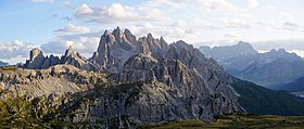 La face sud des Cadini di Misurina.