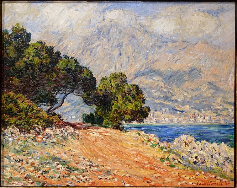 File:Cap Martin, near Menton, by Claude Monet, 1884, oil on canvas - Currier Museum of Art - Manchester, NH - DSC07909.jpg