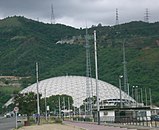The Poliedro de Caracas serves as the arena of major basketball events in Venezuela. Caracas Polyhedron.jpg