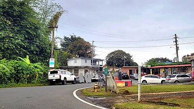 Western terminus at PR-803 junction in Palos Blancos, looking east