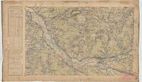 Français : Carte d'État-major de la France, Feuille Saint-Pierre N.E. 1/40 000 - Ref IGN: 4EM135NE. English: Old military map of France, Feuille Saint-Pierre N.E. 1/40 000.