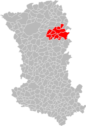 Ubicación de la Comunidad de municipios Airvaudais-Val du Thouet