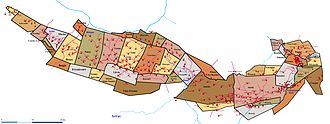 Carte des puits et des concessions du bassin minier du Nord-Pas-de-Calais, hors Boulonnais.