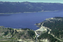Cascade Dam and reservoir at Cascade in Valley County Cascade-dam-id-us.png