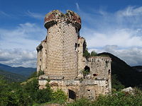La tour diamantée du château Gavone.