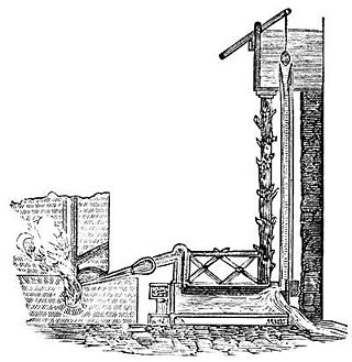 <span class="mw-page-title-main">Trompe</span> Water-powered air compressor