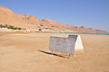 Caution sign - Dead Sea shores - Earth's lowest elevation on land (11664196206).jpg