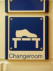 Changeroom sign Changeroom symbol on sign close up.jpg