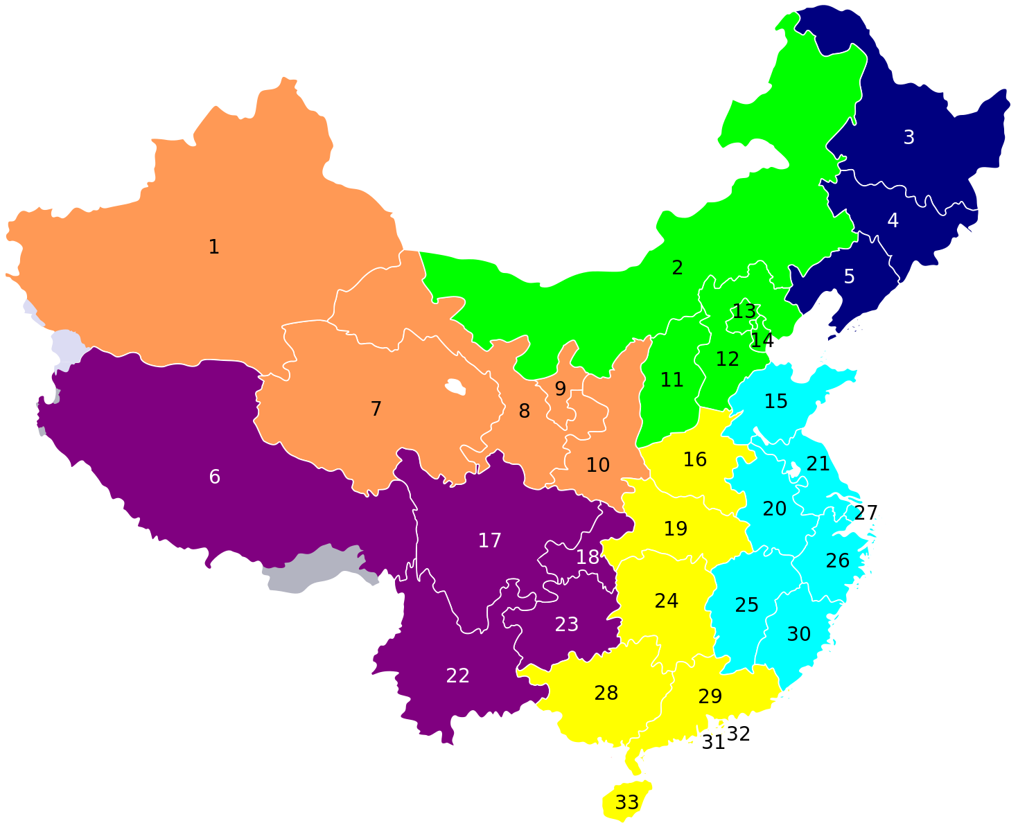 Территория китая. География Китая провинции. Южные провинции Китая. Регионы Китая. Территория Китая с провинциями.