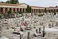 Cimitero Monumentale - Porticato nord e settore degli infanti